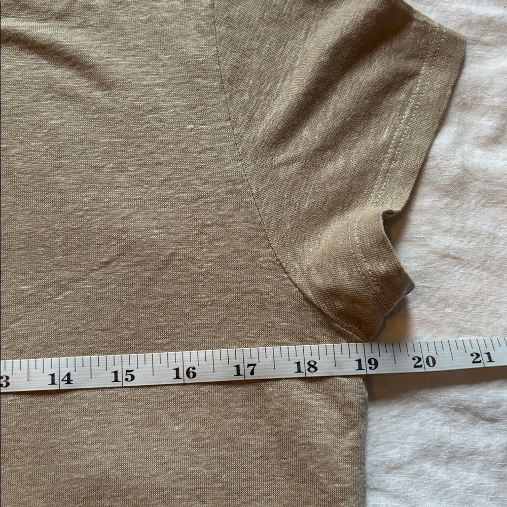 Velvet by Graham & Spencer Casey Linen Crew Neck Tee in - Picture 6 of 8